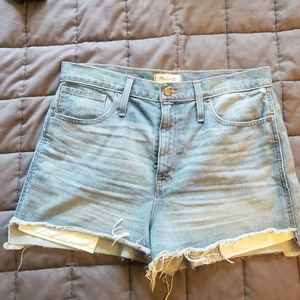 Madewell High Rise Denim shorts
